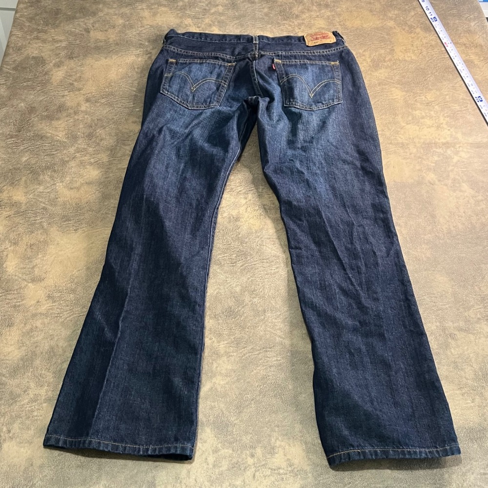 Levi's 515 Nouveau Boot Cut Jeans Womens Size M Dark Wash Indigo Denim 1551-0401